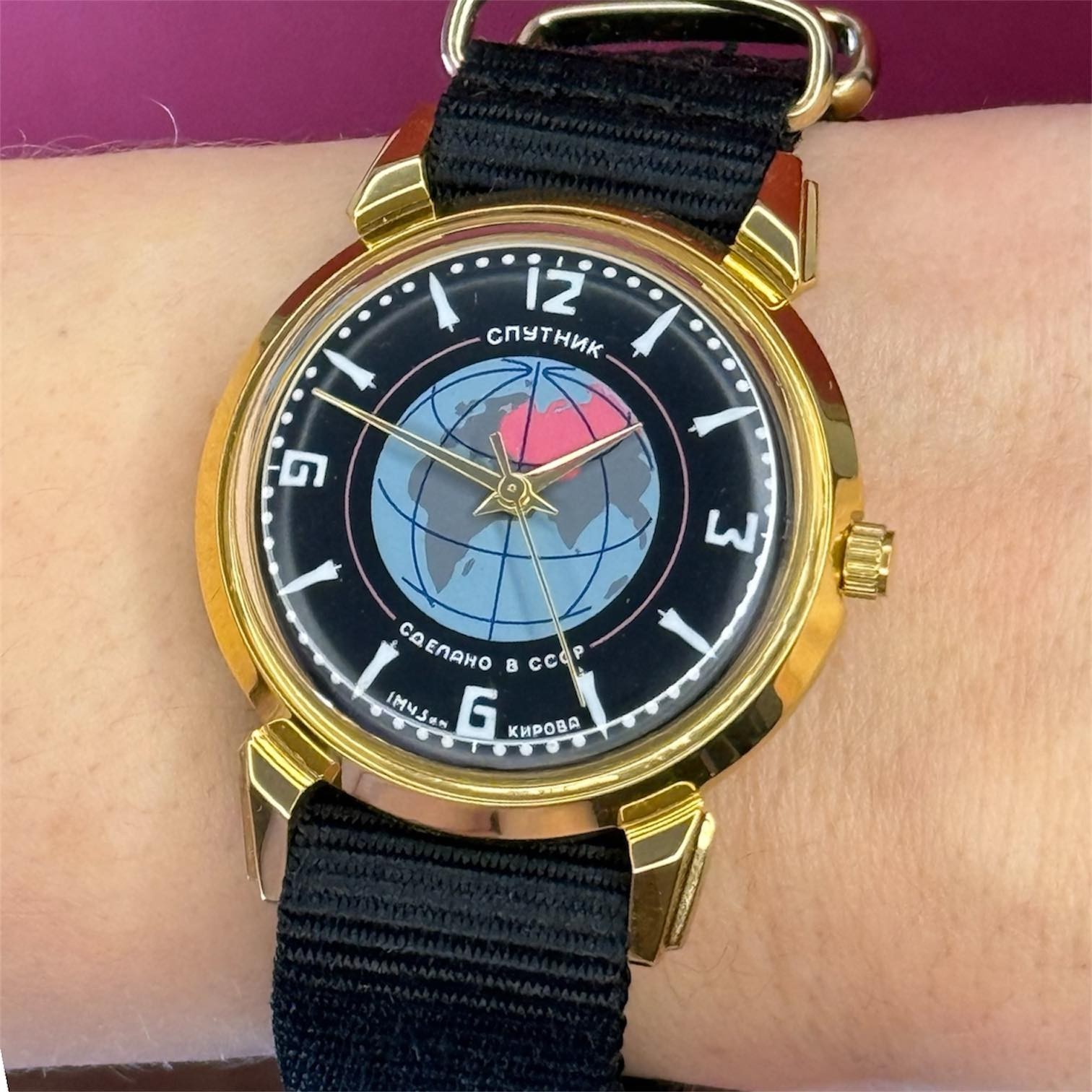 Watch Raketa Sputnik Mechanical Kirovskie Soviet USSR Russian Men RARE Vintage