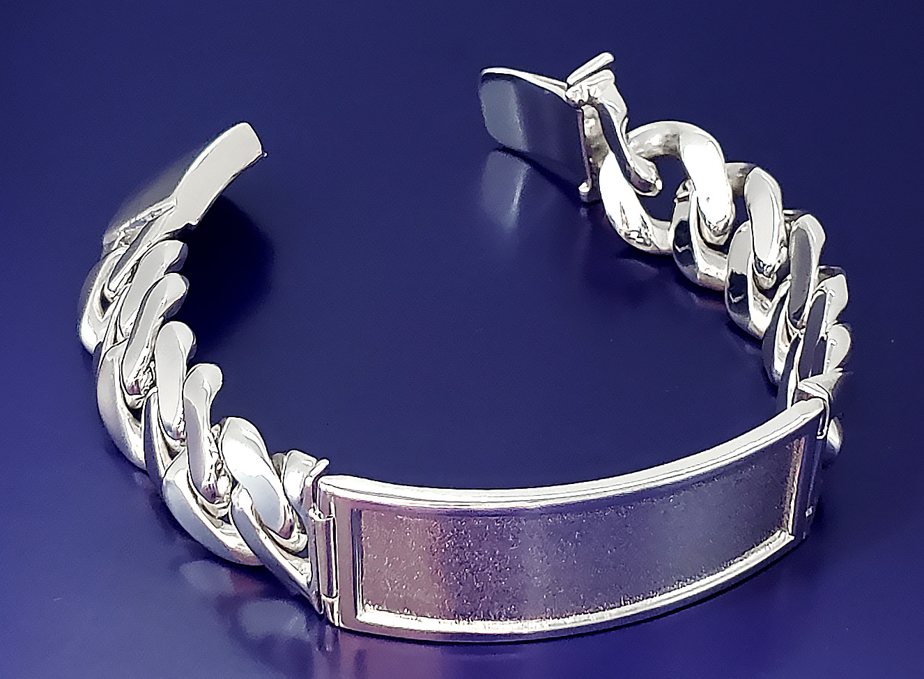 16 mm Solid Heavy Sterling Silver Miami Cuban Link ID Bracelet 8.5 Inch 85 Grams