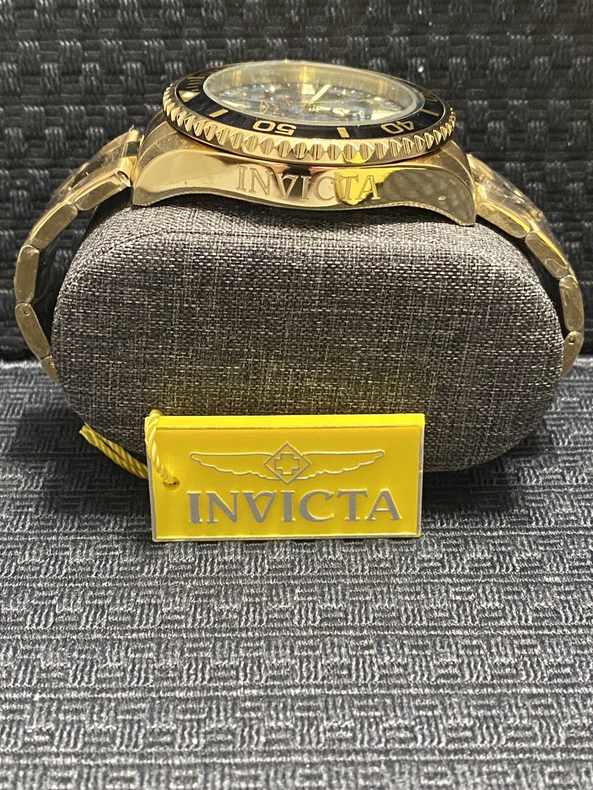 Invicta 47mm Pro Diver, Abalone W/Diamond Accents,Gold Tone Watch, Model #37403