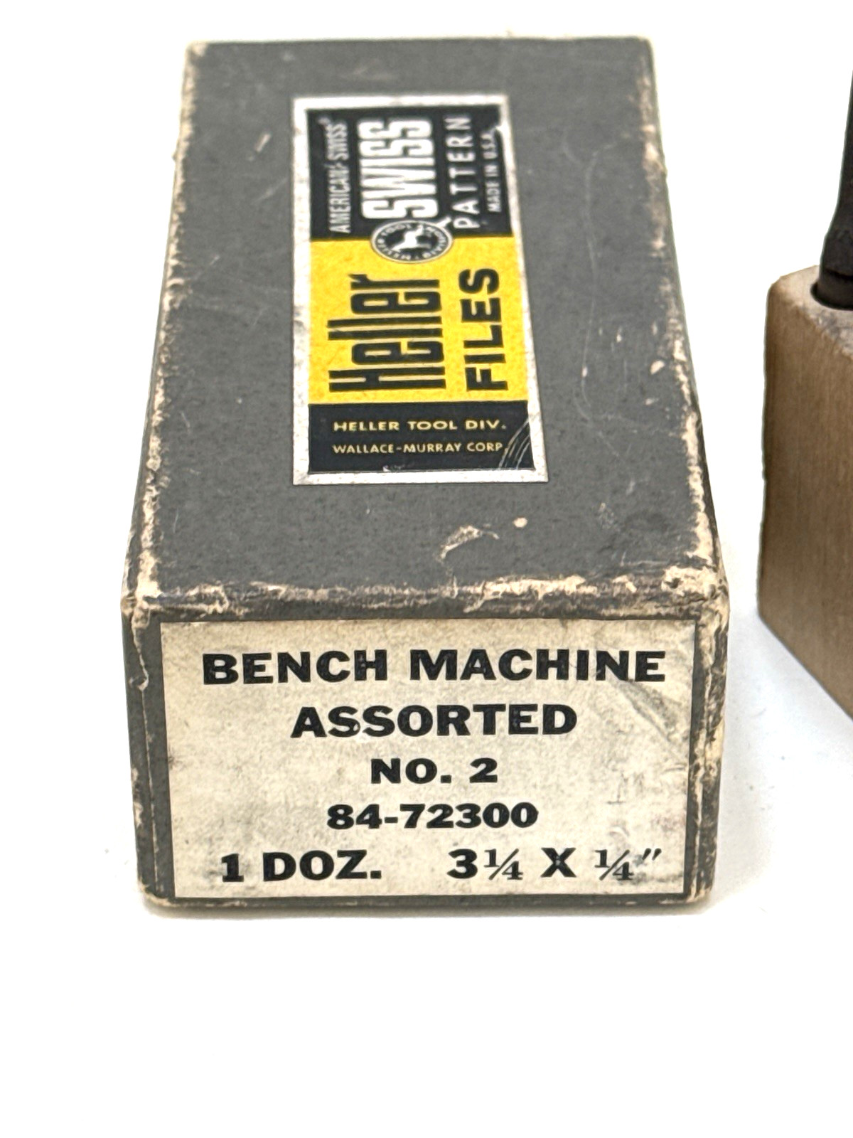 12 HELLER SWISS PATTERN BENCH MACHINE FILES No. 2 SIZE 3 1/4″ X 1/4″