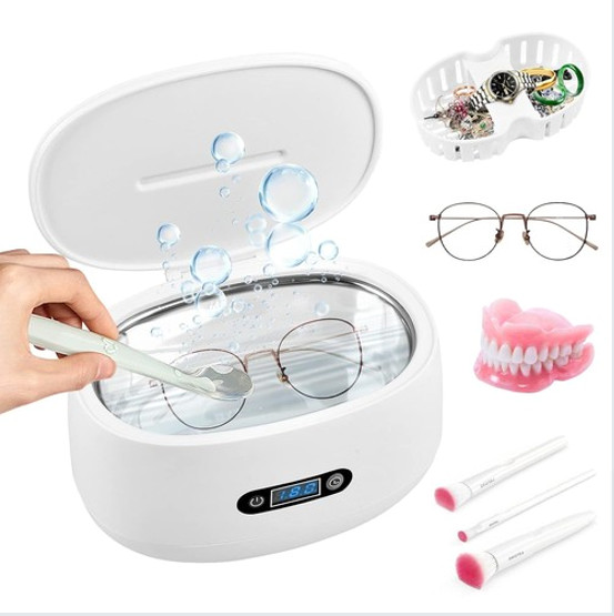 Uten Ultrasonic Cleaner,Stainless Steel Tank & Digital Timer for Jewelry,Eyewear