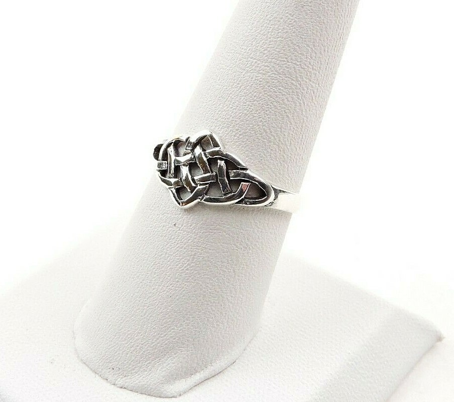 Sterling Silver Celtic Weave Ring – Free Gift Packaging