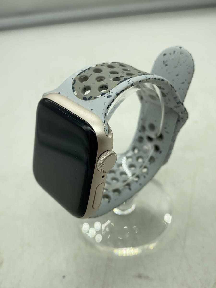 Apple Mens Watch SE 3 GPS Model 40mm MEHV4J A Starlight Digital BLK Used