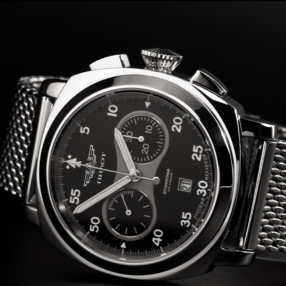 PILOT | Poljot 3133 Big Russian mechanical Chronograph