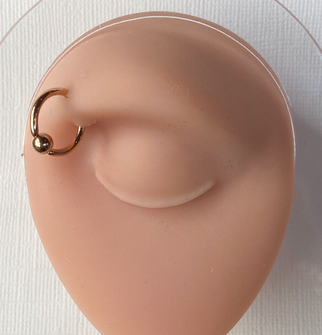 3 PAIR Value Pack Steel, Gold and Rose Gold Captive Bead Rings CBR’s 16g 14g