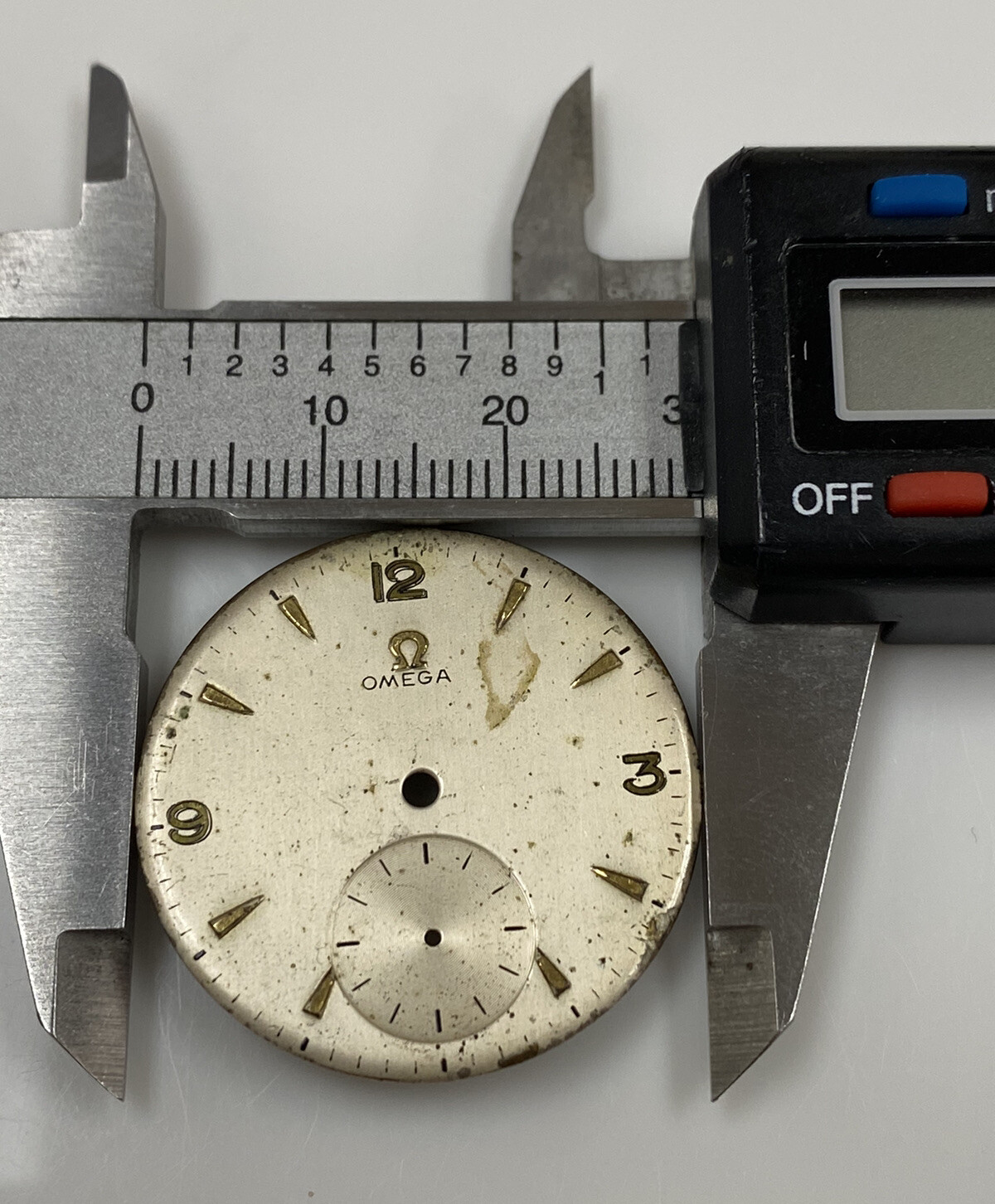 Original Vintage Omega Cal. 260/261/262/265/266/267 Silver/Gold 29.8mm Dial