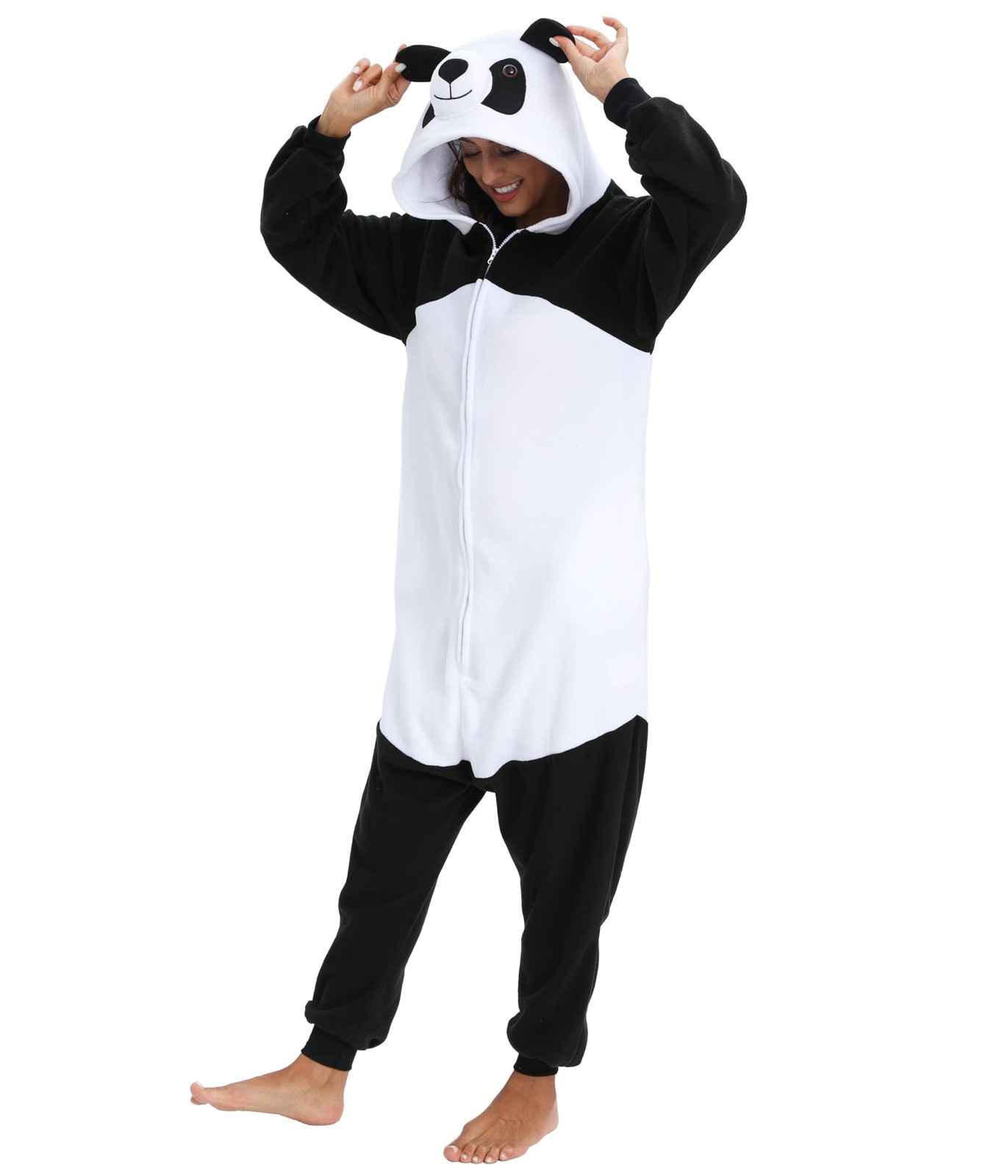 BGOKTA Adult Animal Bodysuit Pajamas Halloween Cosplay Costume Jumpsuit – Plush