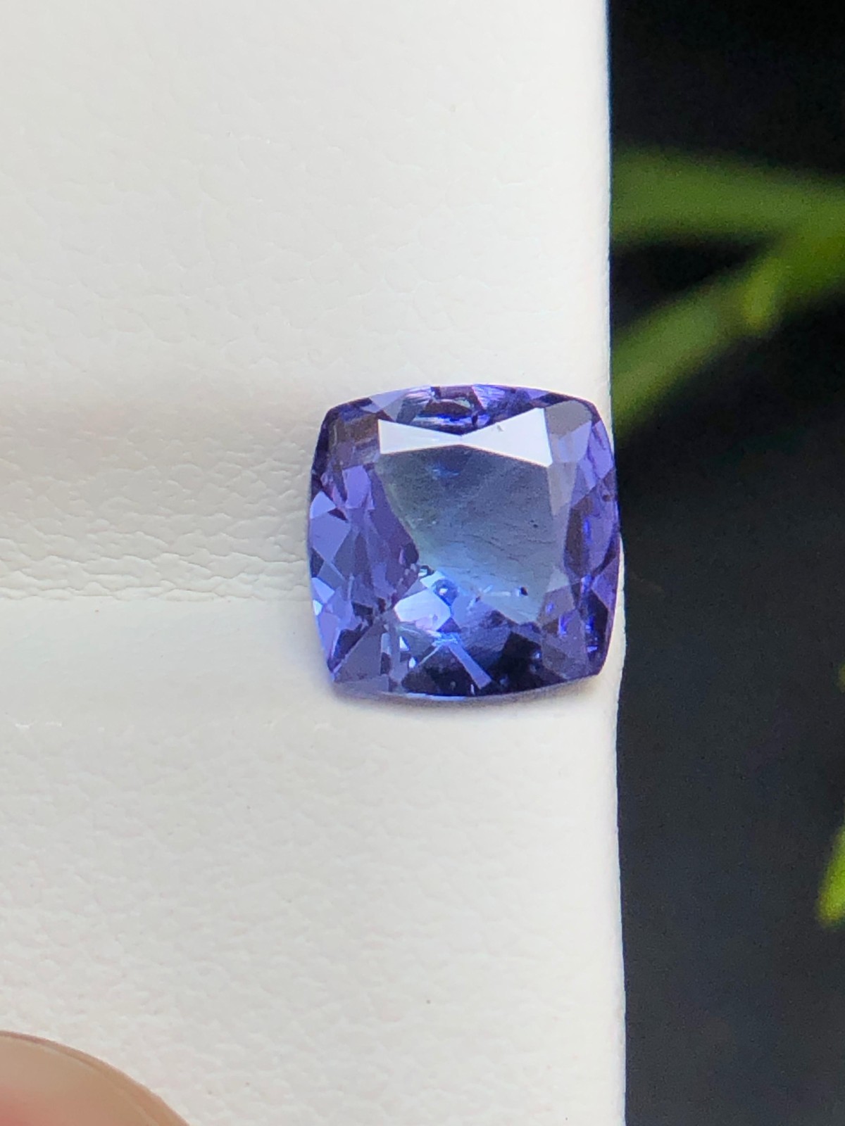 Natural Blue Purple Zoisite Tanzanite 1.25 Ct Cushion Cut Loose Gemstone