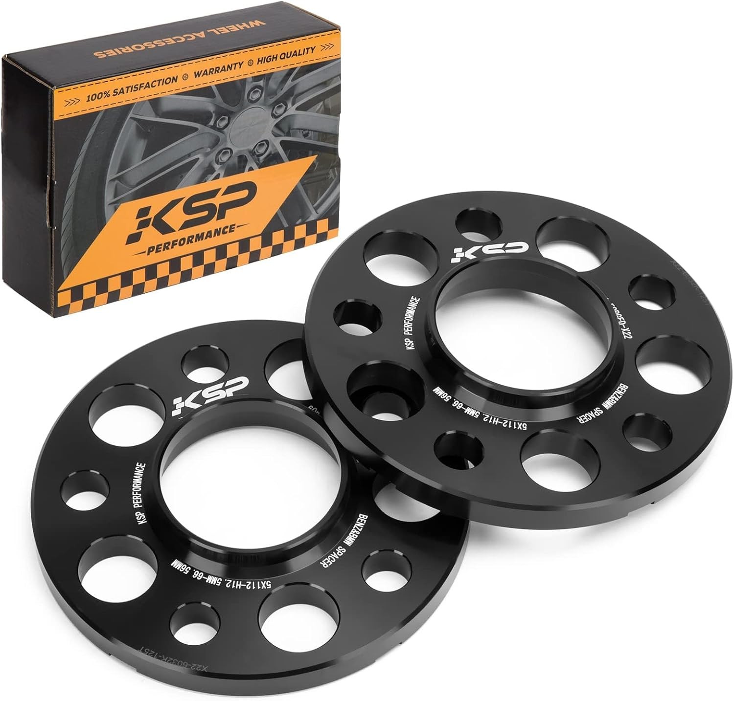 KSP 5×112 Wheel Spacers 12mm Hubcentric Mercedes W204 W208 W209 W216 AMG 2PC