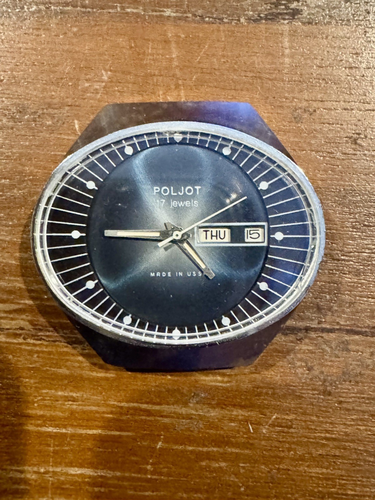 Vintage Poljot USSR Space Watch – 17 Jewels Mechanical / Runs Great – US Seller