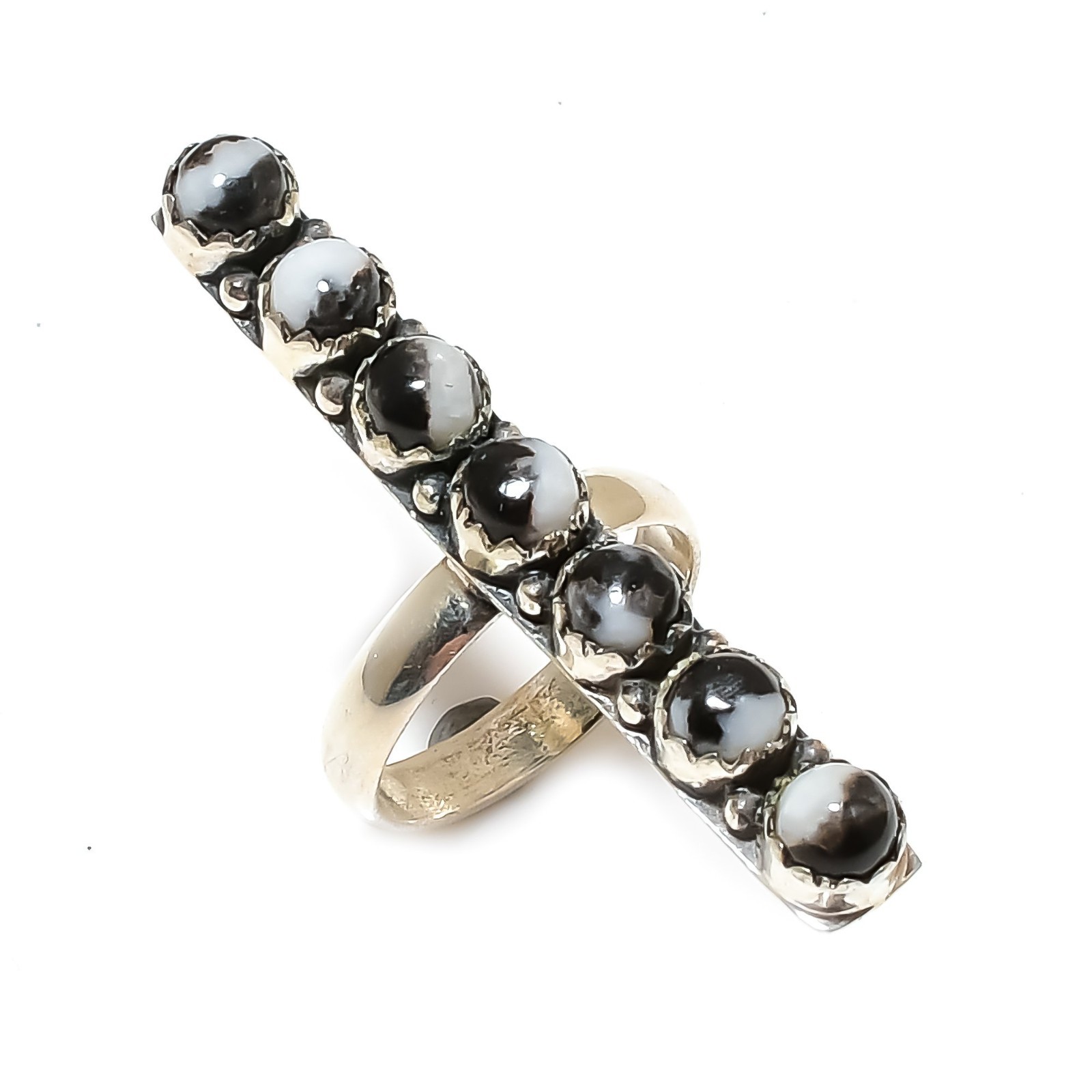 Baffelo jasper Gemstone Handmade 925 Sterling Silver Jewelry Ring Gifts For Love
