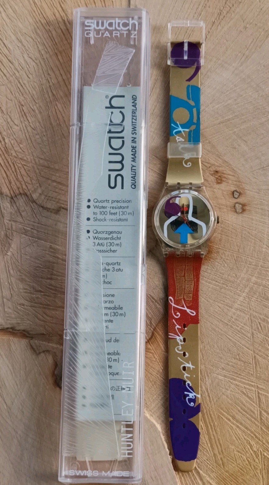 SWATCH GK248 QUARTZ GENTS WATCH LIPSTICK AN ARTIST DESIGN SPECIAL A CLASSIC