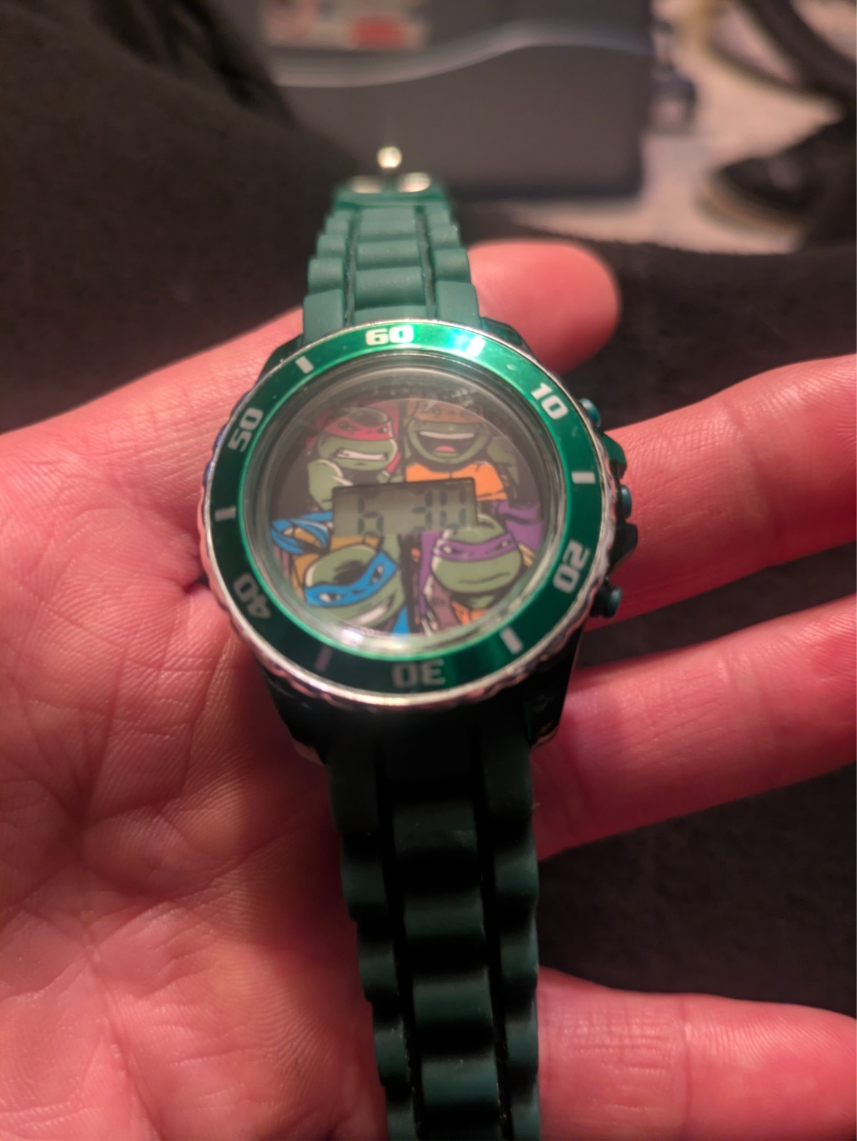 Teenage Mutant Ninja Turtles digital watch. TMN4008AZ LR626 0817 Working watch