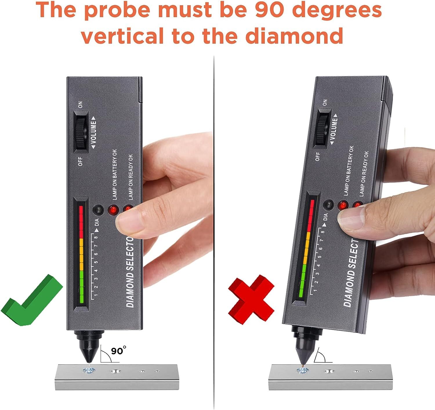 Diamond Selector II Tester & Moissanite Tester Gemstone Jewelry Tool Set w/cases