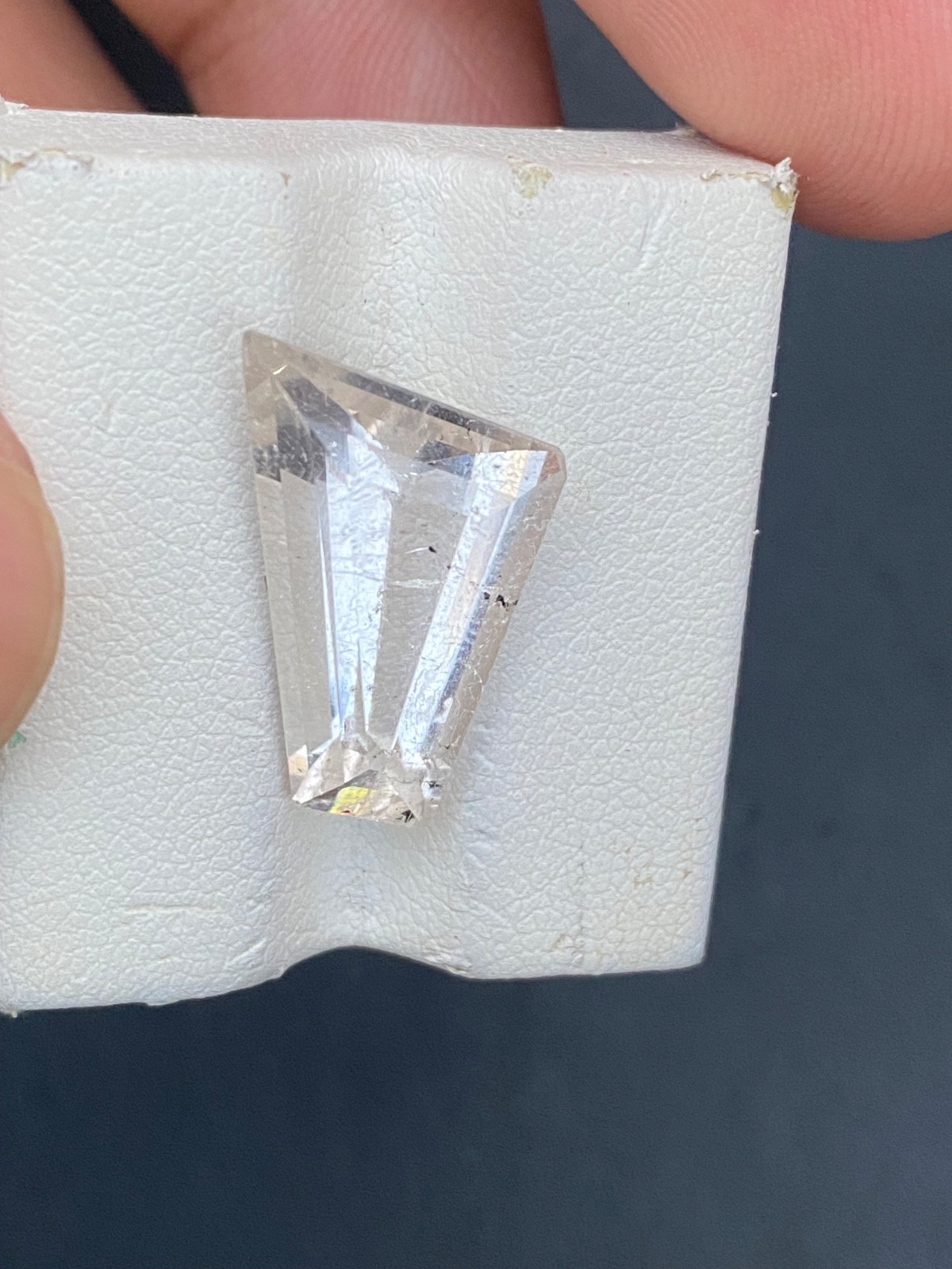 10.10 ct Natural cut heatedTopaz loss Gemstone cushion shape from Pakistan