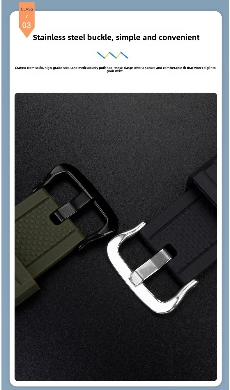 Waterproof Rubber Watch Strap for Casio G-SHOCK MTG-B3000 Metal Tough Series