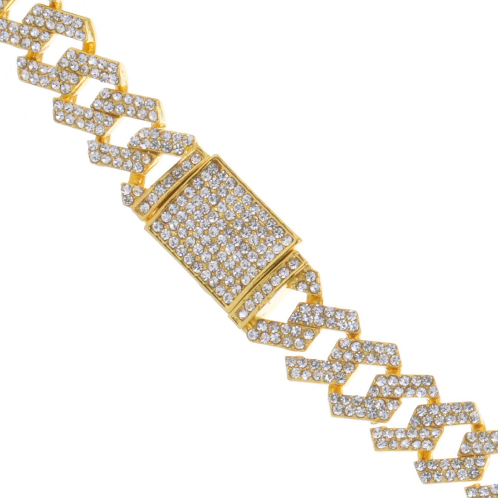 HIP HOP STONE 14 MM 18″ 20″ 24″ MIAMI CUBAN CHAIN NECKLACE CSN 114 G
