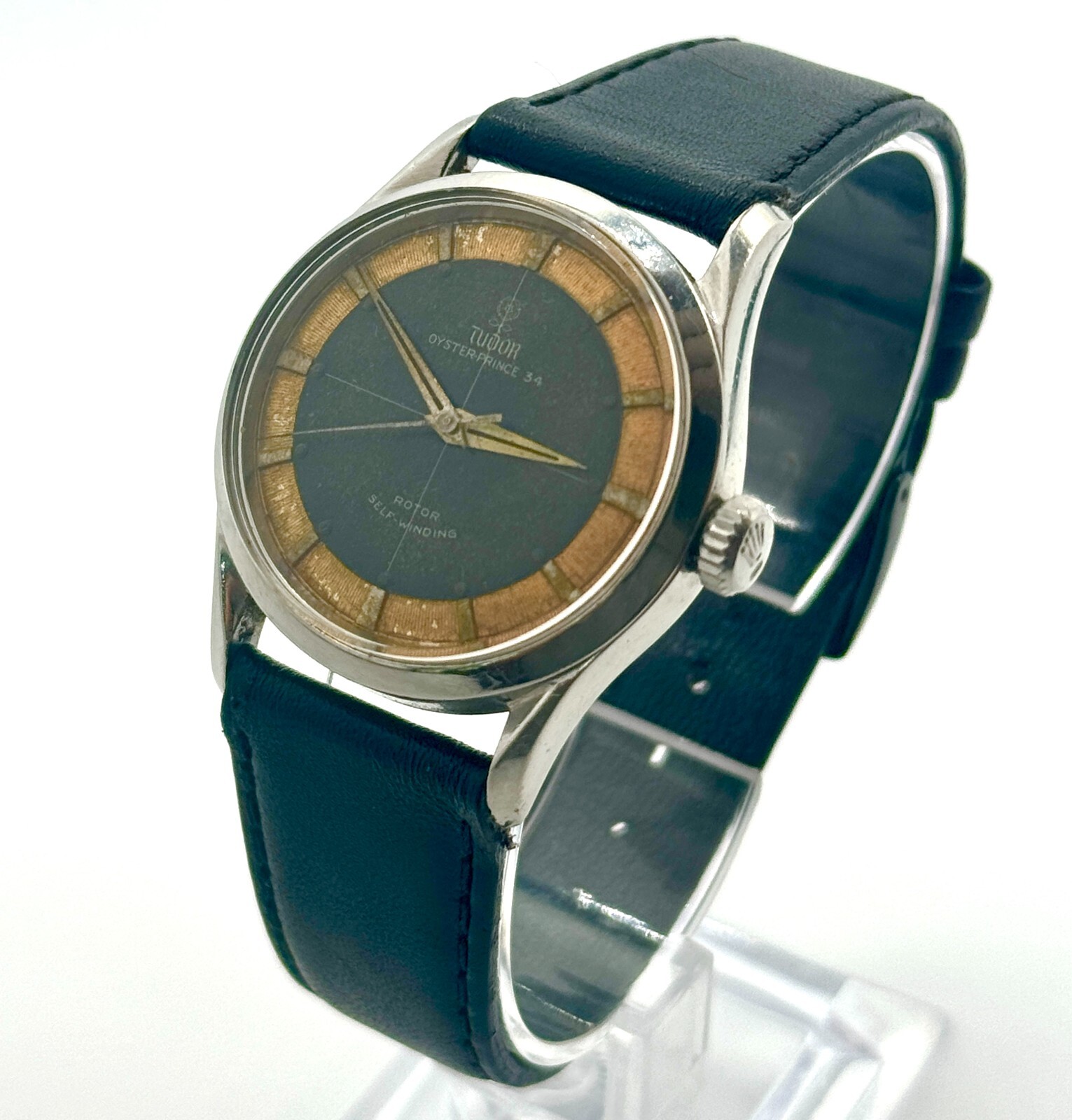 Vintage Tudor 7950 Tropical Tuxedo Oyster Prince 34 Men’s Automatic Wristwatch