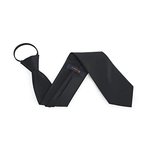 Men and Woman Tie black Auto Automatic necktie 3 sizes S:44cm/17.3in~45cm/17.7in