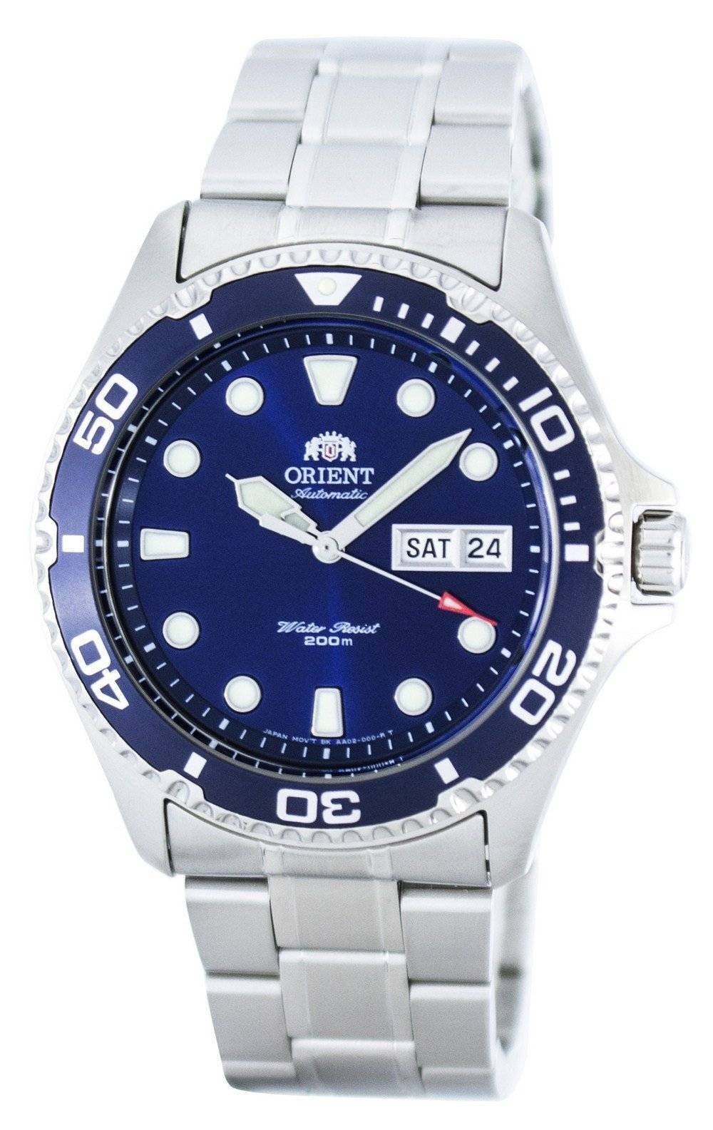 Orient Ray II Automatic Blue Dial Stainless Steel 200M FAA02005D9 Mens Watch