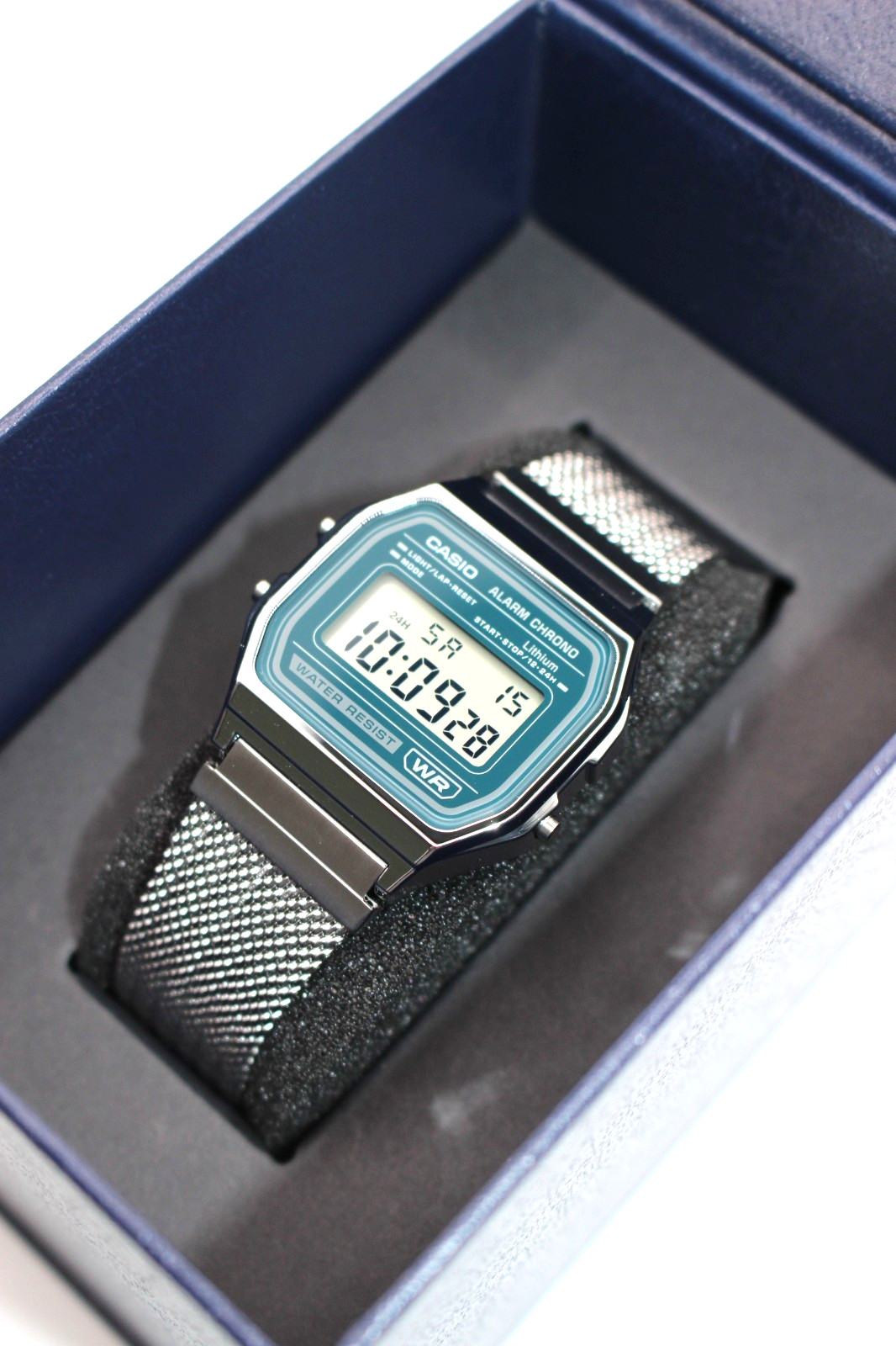 CASIO CLASSIC Series A158WEM-3JF Digital Unisex Green Dial Stainless Steel Resin