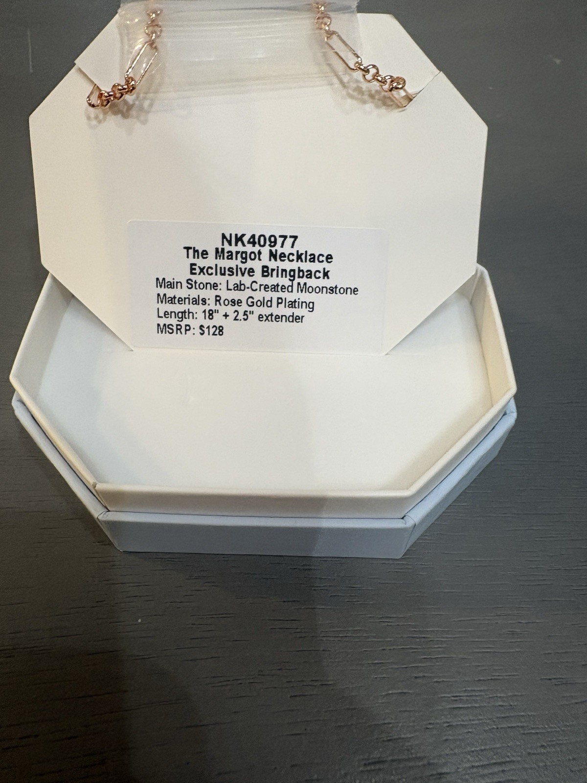 BP The Margot Pendant Necklace Lab-Created Moonstone Crystal 18″ NK40977