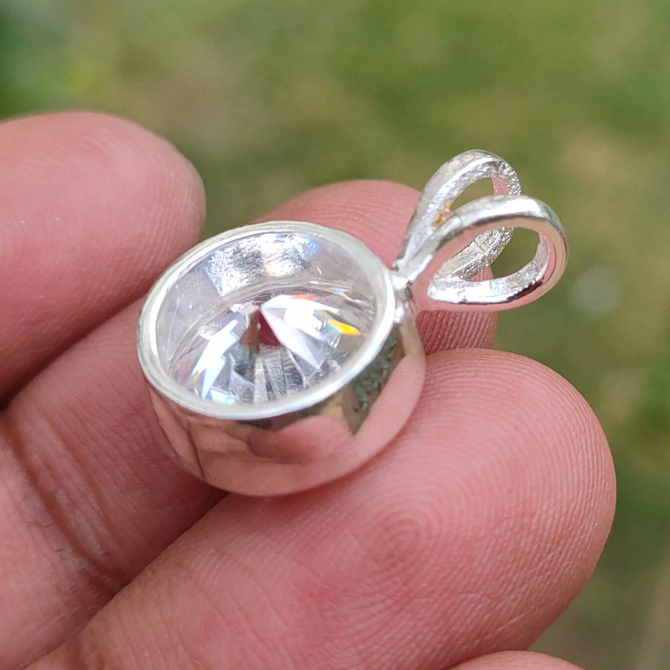 RARE 10.00 Ct White Diamond Solitaire Pendant Necklace-Tariff Free