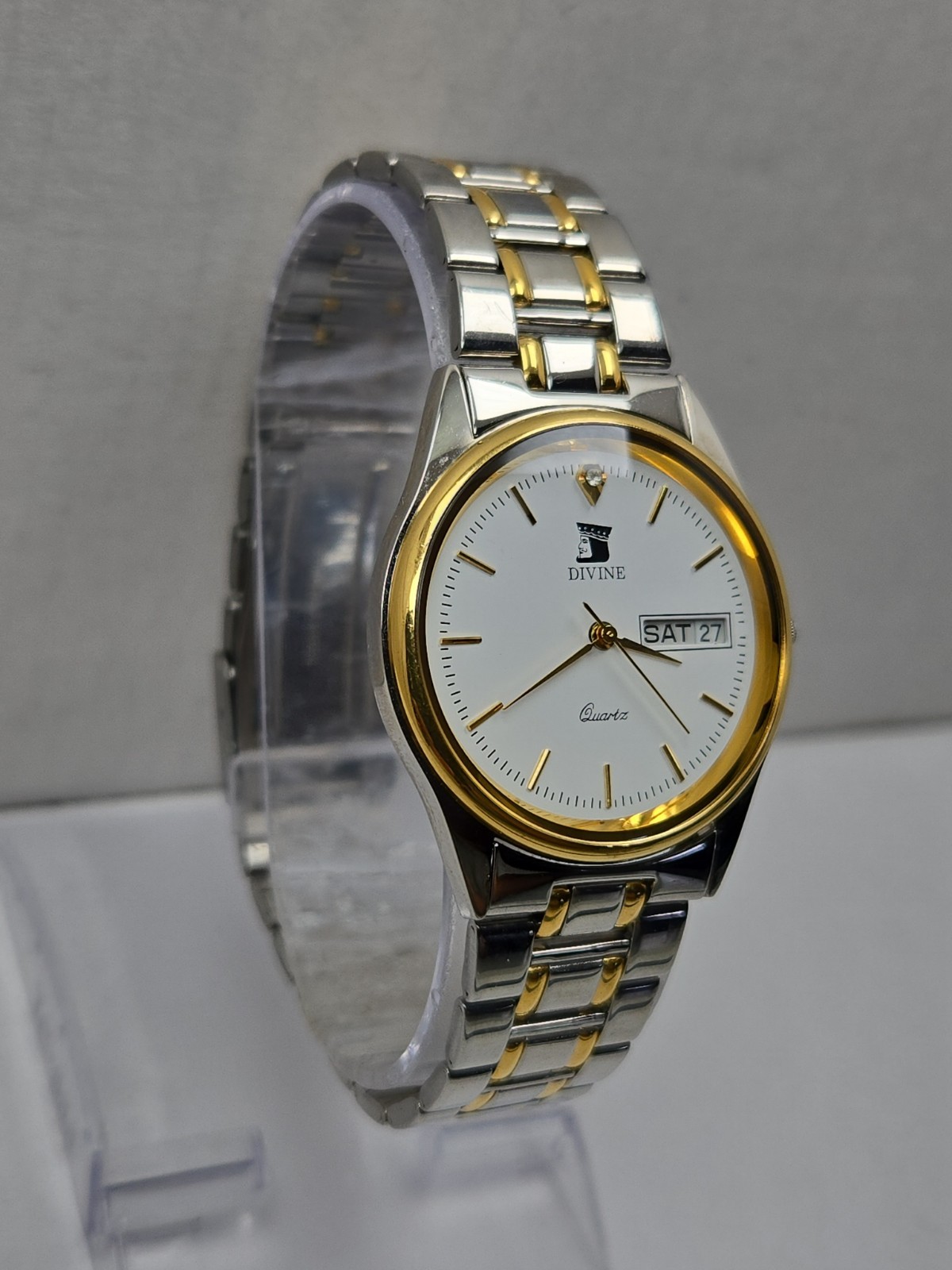 Divine Beijing Spacecrafts 1958 1998 Quartz Day Date Watch Two Toned New Battery