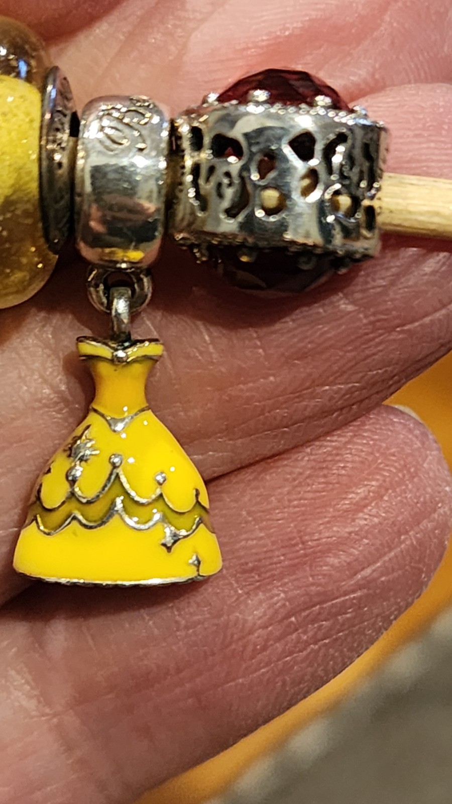 Pandora Disney Belle Radiant Charm , Other Belle Charms Available Upon Request