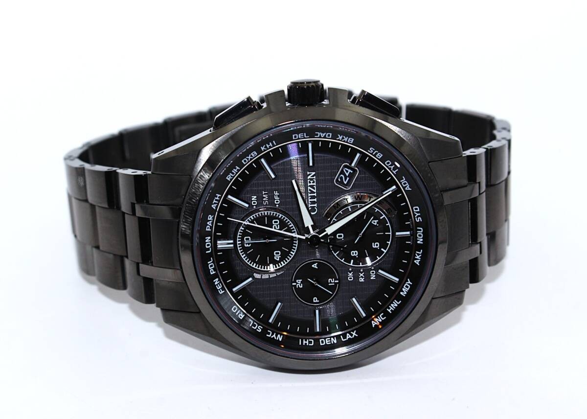 VRW 2046′ Watch CITIZEN AT8044 56E ATTESA Black Titanium Series BK Dial Men’s S