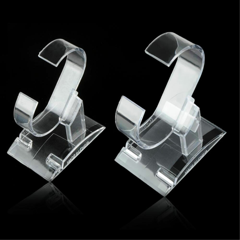 10Pcs Watch Bracelet Display Stand Shop Retail Plastic Rack Holder Showcase