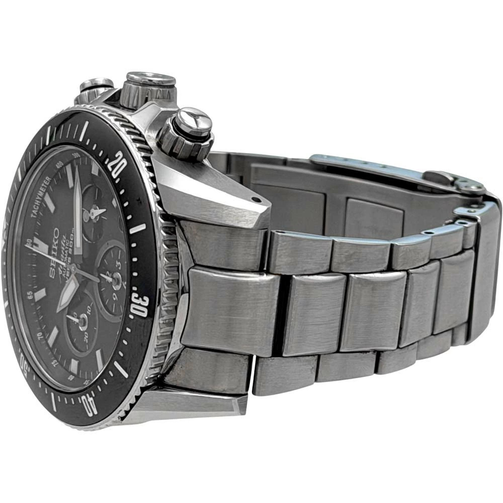SEIKO Brightz Ananta SAEK013 Black Case Size 44mm Used Watch #51026
