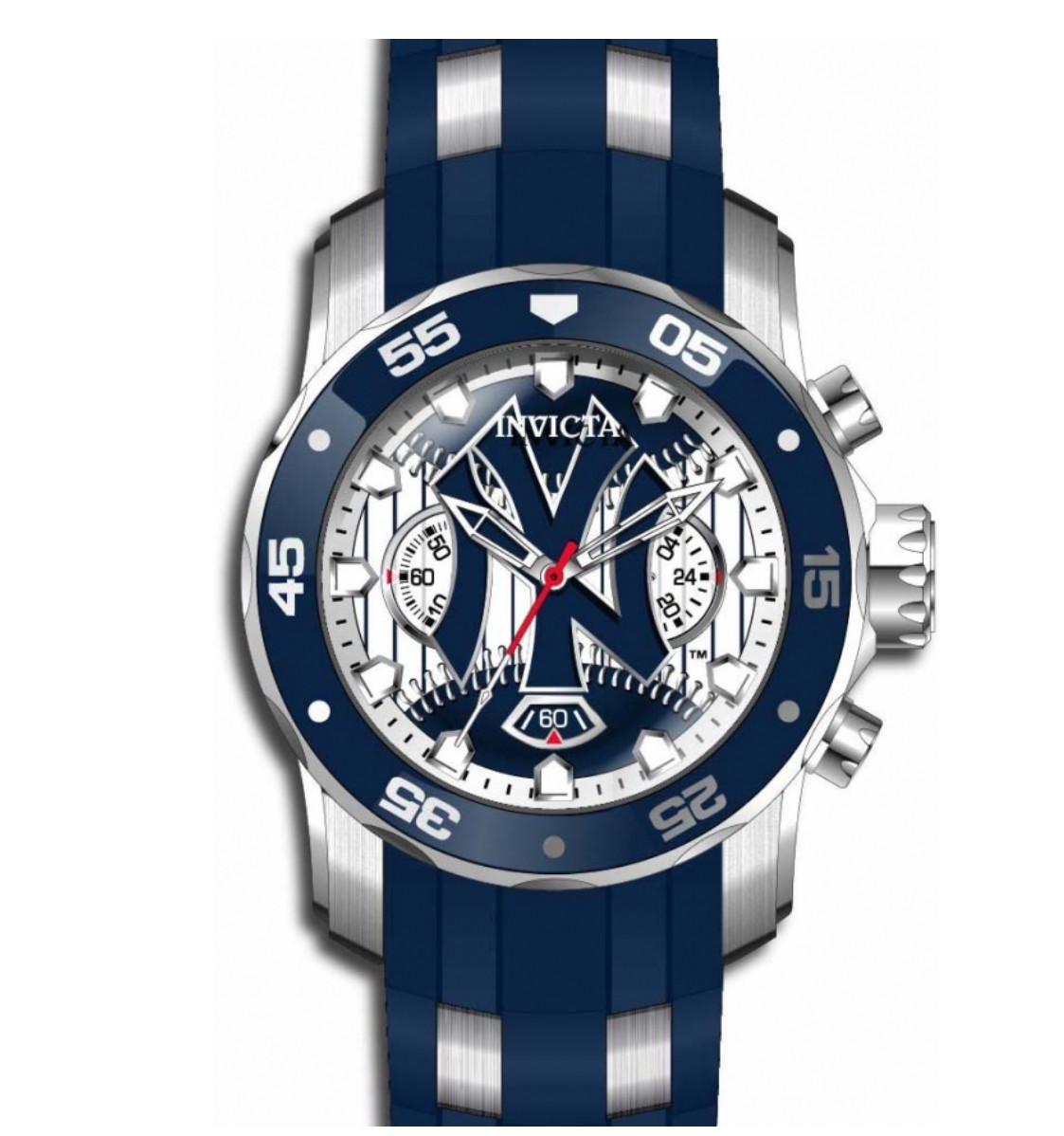 Invicta MLB New York Yankees Men’s 48mm Limited Blue Chrono Watch 42846