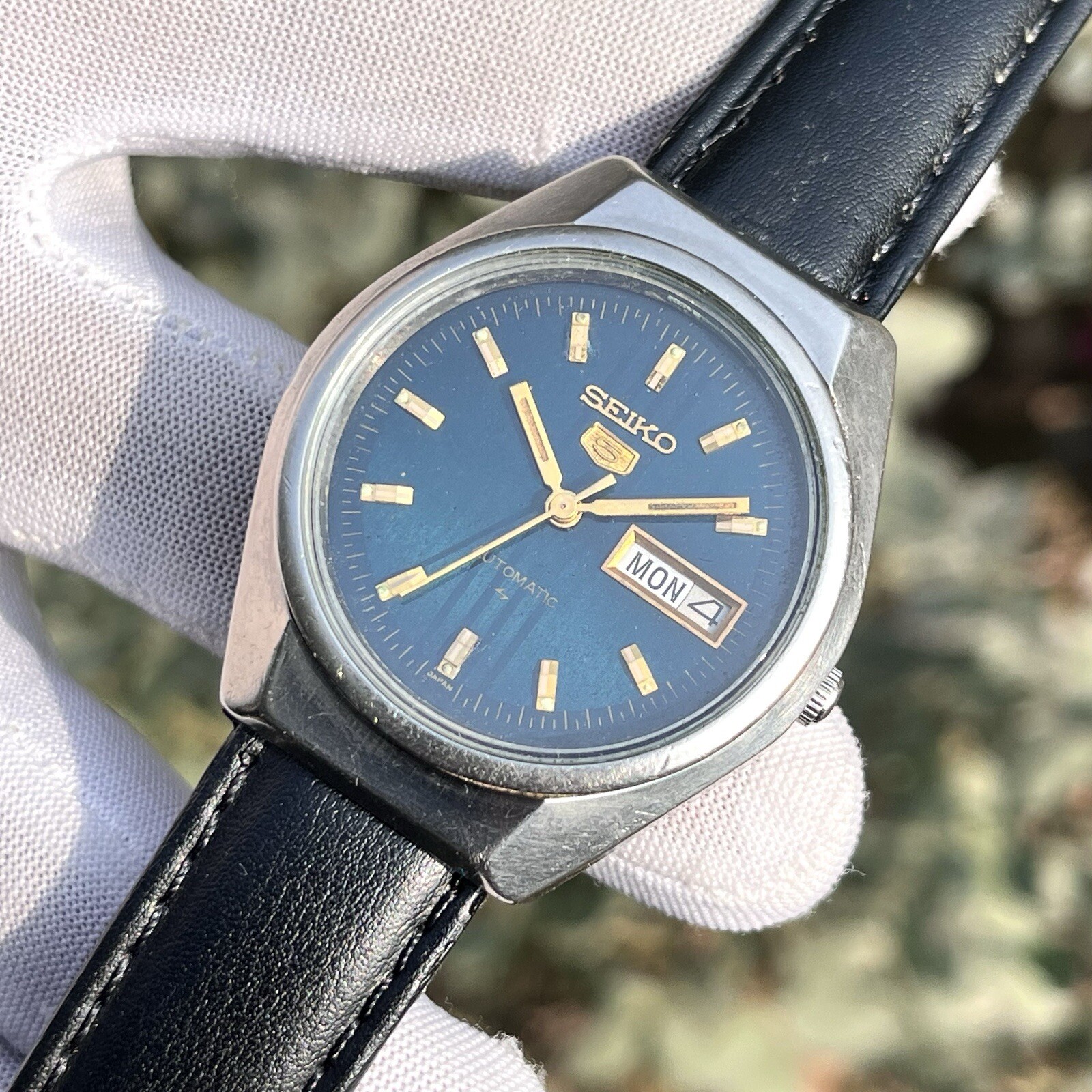 Vintage Seiko 5 Automatic Dress Formal Japan Made Men’s Watch 6310-8130