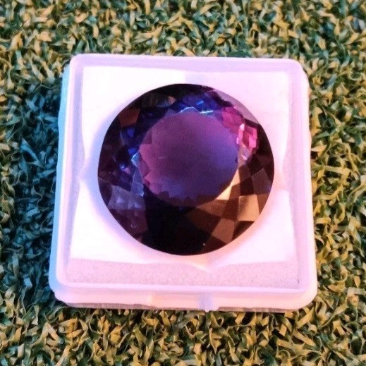 Natural 35.55 Ct Boysenberry Sapphire Treated Gemstone (Sri Lanka)