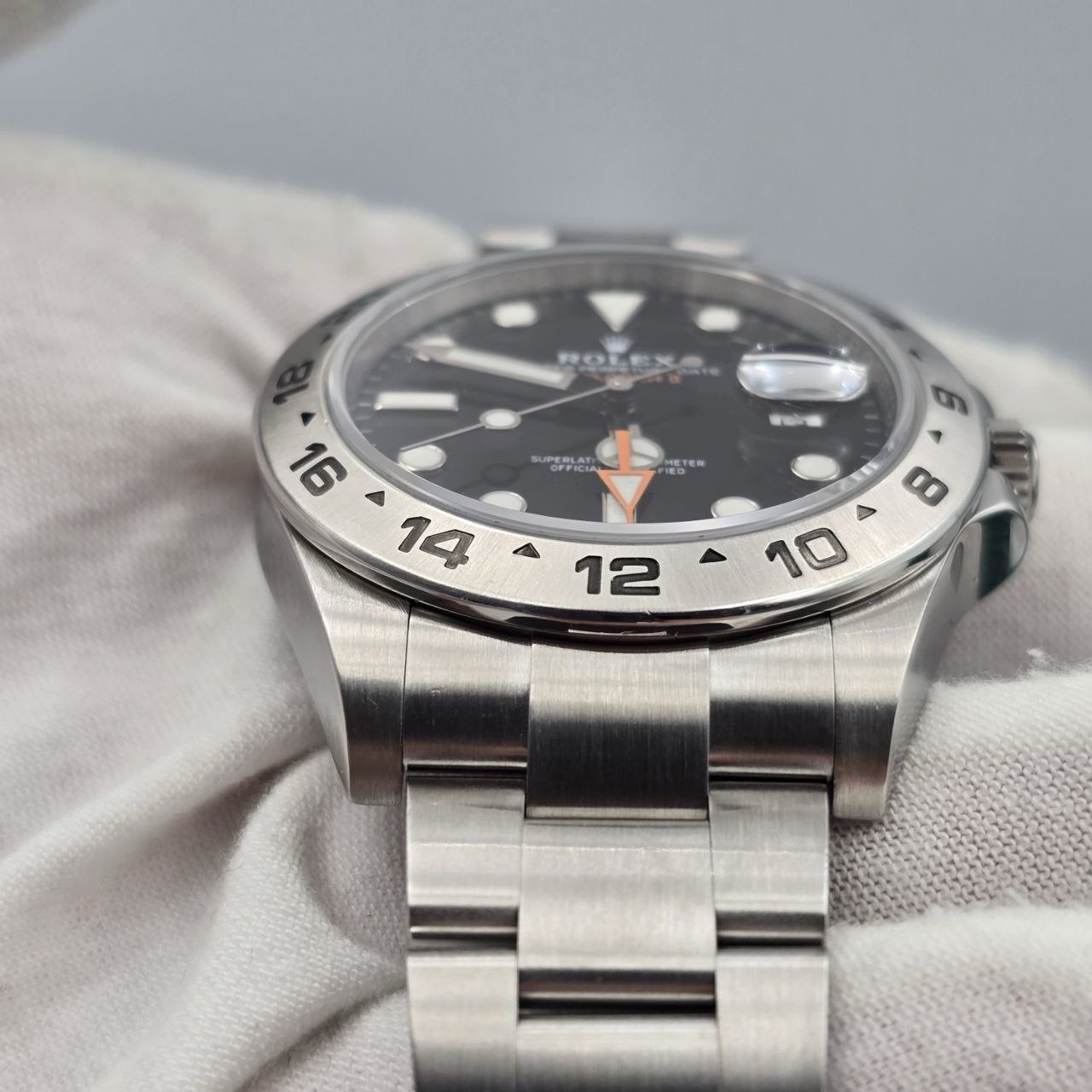 PAPERS 2019 Rolex Explorer II Black Orange Steel 42mm Watch 216570 BOX