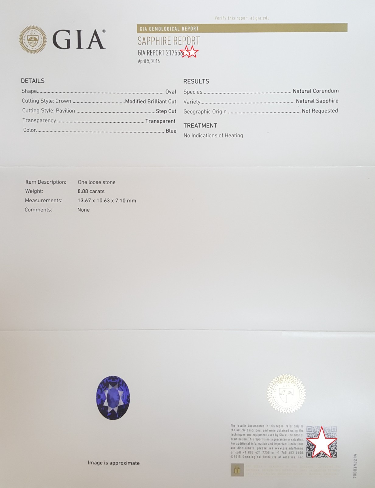 No Heat Sapphire Diamond Three-Stone Ring 10.38 ct Platinum Retail $275K
