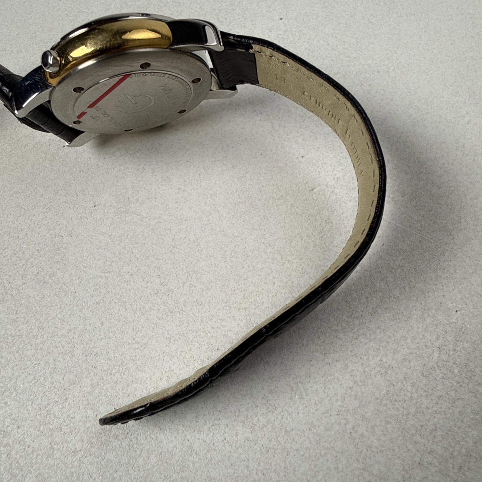 Gevril 15 Degrees B0110 Dual Time Day Night 18K Gold Bezel Swiss Auto Watch READ