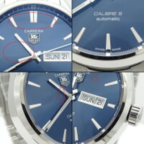 TAG Heuer Carrera Calibre 5WAR201E BA0723 Stainless Steel Blue Dial Date