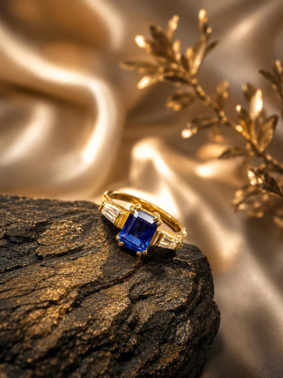 Royal Blue Sapphire Silver Ring Luxury Elegance for Every Occasion