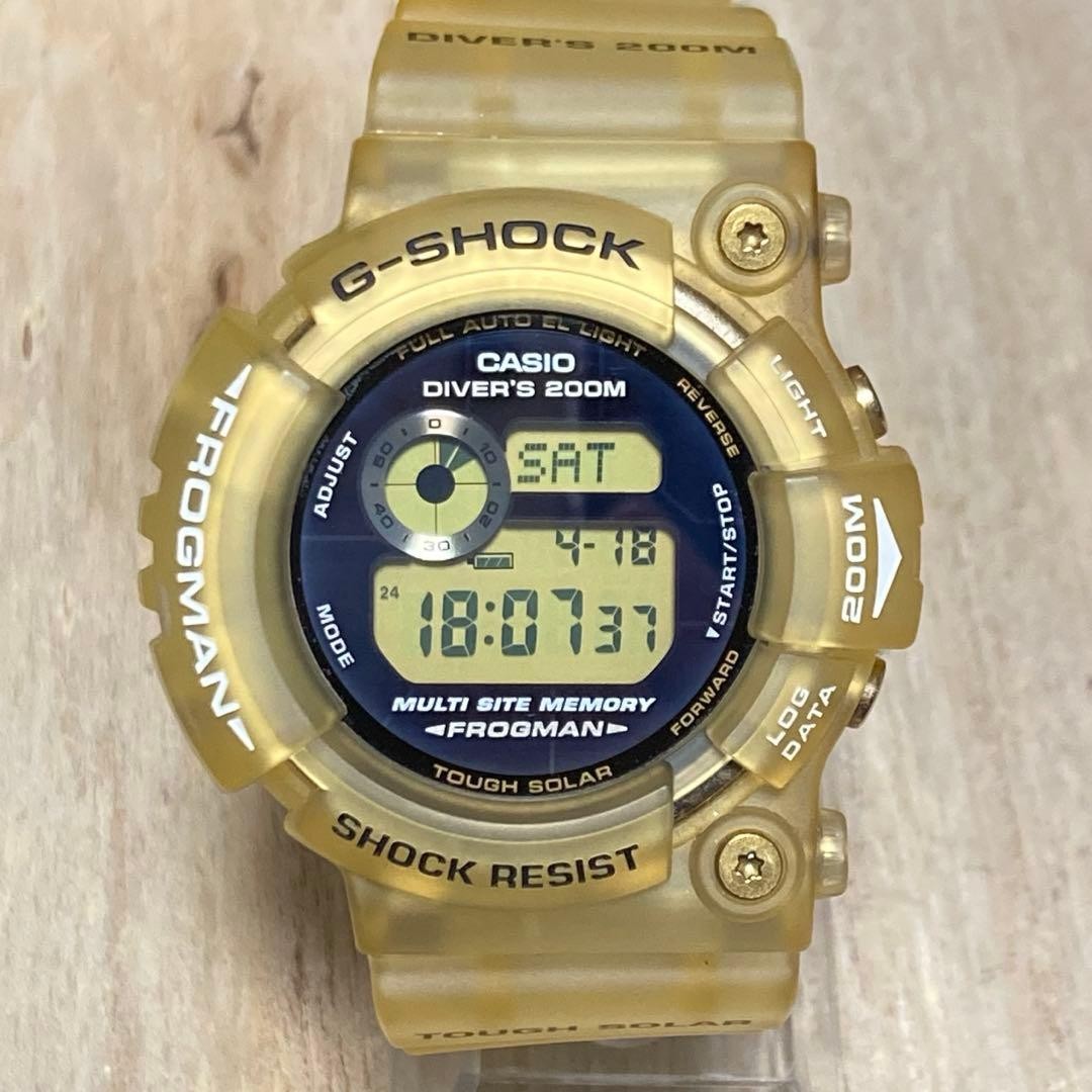 Tough Solar Fully Functional Excellent Condition G-Shock FROGMAN GW 225E 25th An
