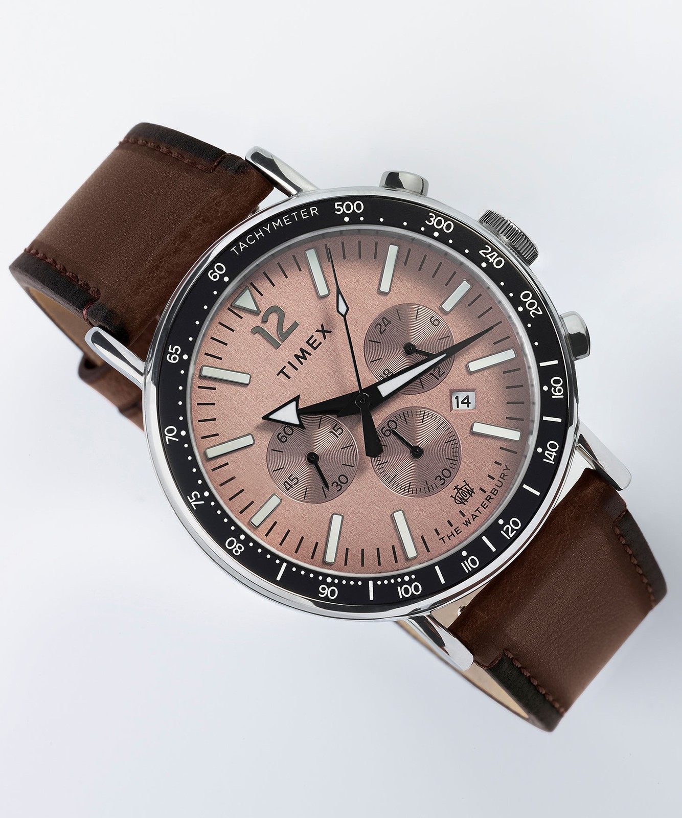 Timex Gents Waterbury Leather Strap Watch TW2W47300