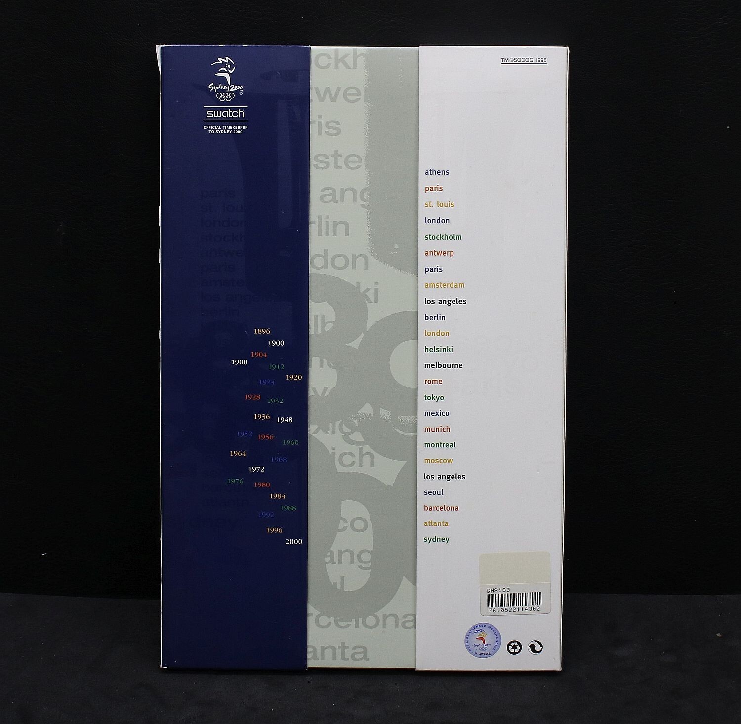 2000 Swatch Watch PACK 104 YEARS SPECIAL PACKAGING 2000 SYDNEY OLYMPICS #667 D-1