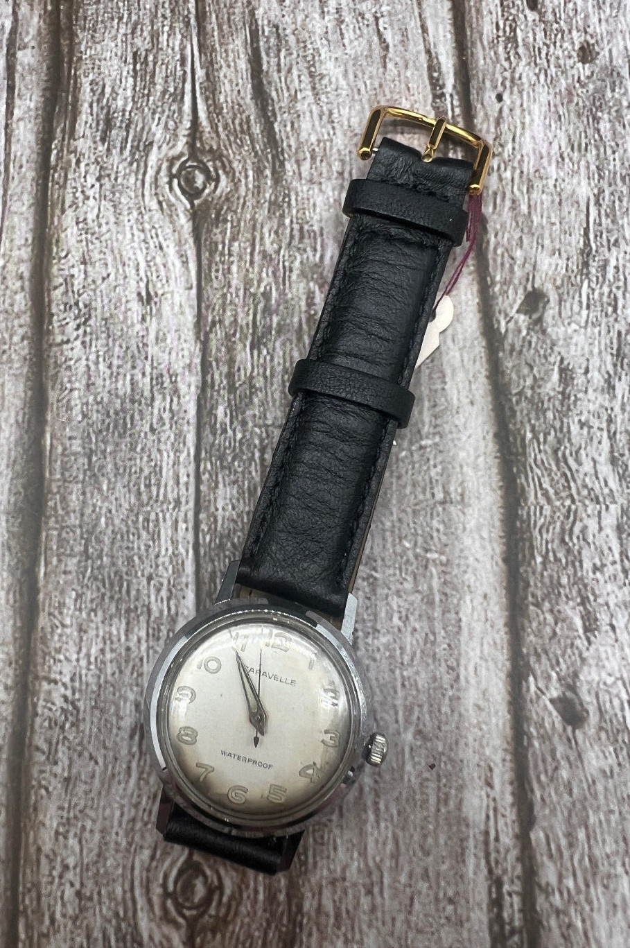 Vintage 1960s Caravelle Bulova Waterproof Men’s Manual Wind Watch – Working!