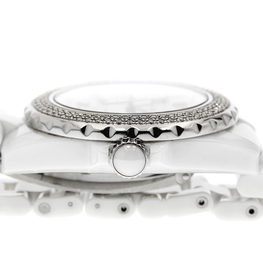 CHANEL J12 H0969 Diamond bezel white ceramic white Dial Automatic Men’s_948446