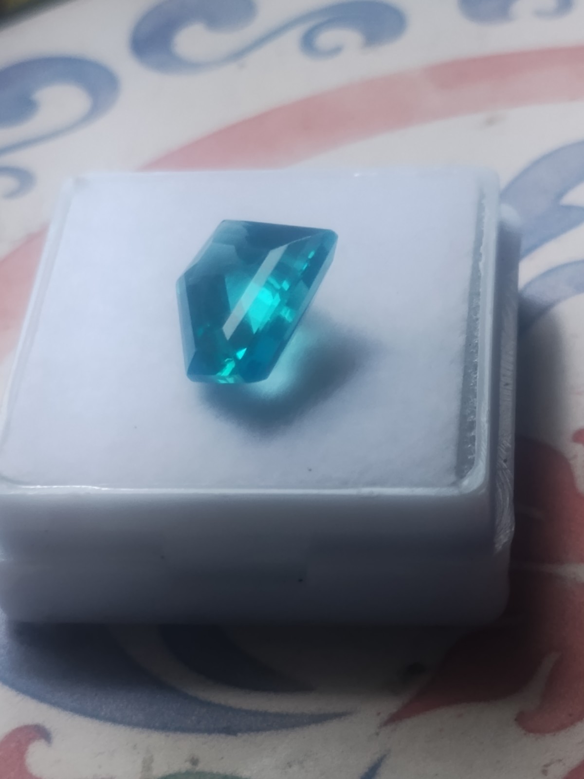 5.85ct Serendibite Green Bluish Unheated AGL Certified Fancy 10.5×12.5×5.7mm