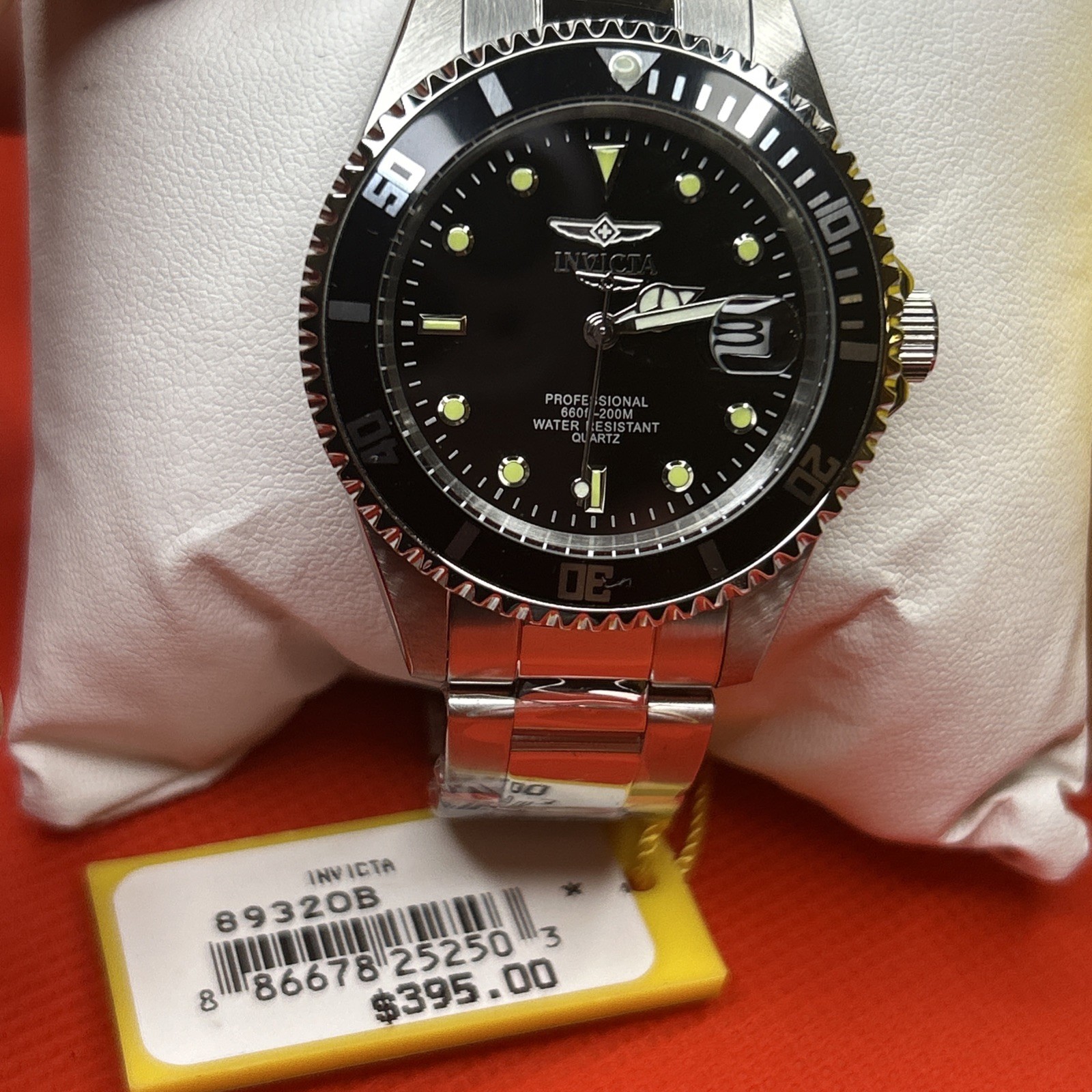 Invicta Pro Diver Black Dial Men’s Stainless Steel Men’s Watch 8932OB