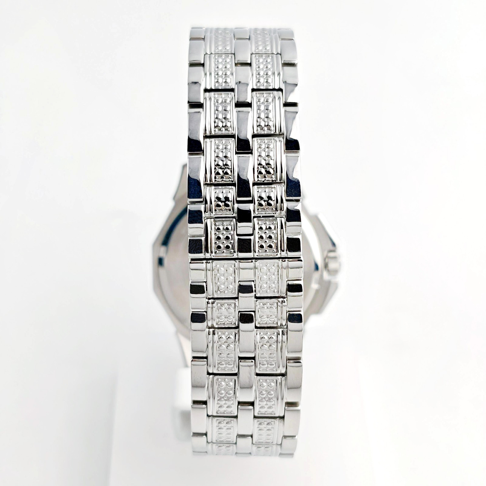 Bulova Octava Crystal White Stainless Steel 41.5MM Men’s Quartz Watch 96C134