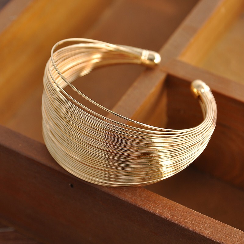 Women’s Bracelet Romantic Personality Trend Multi-Layer Opening Wide Type Jewelr