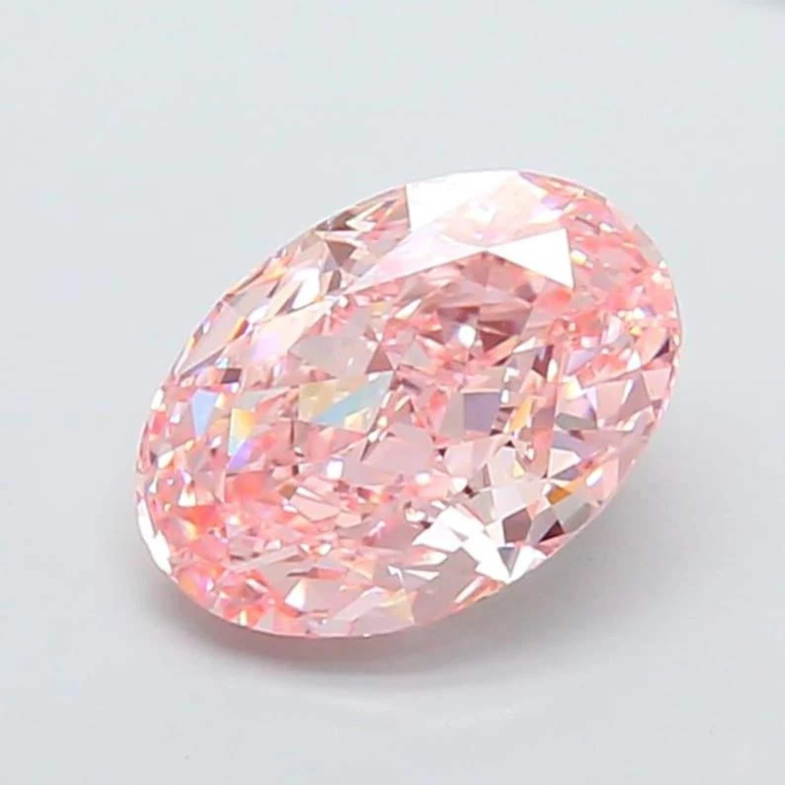 3.70 CT Natural Pink Diamond 8×12 mm 1 Pcs Oval Cut VVS1 D Grade Certified.